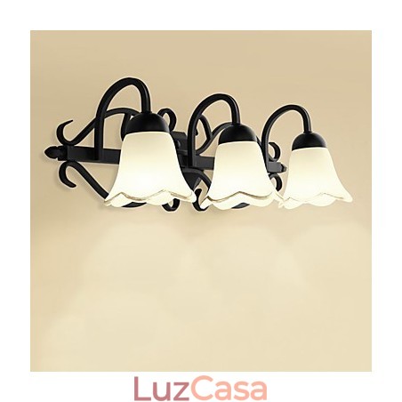 Luminária de parede galvanizada rústica Lodge para iluminação de banheiro Downlight Luminária de parede galvanizada rústica Lodge para iluminação de banheiro Downlight