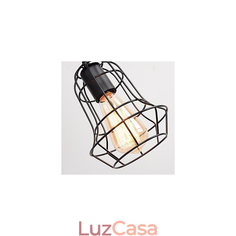 Luminária de parede de ferro retrô industrial personalidade criativa luminária de parede com polia elevatória