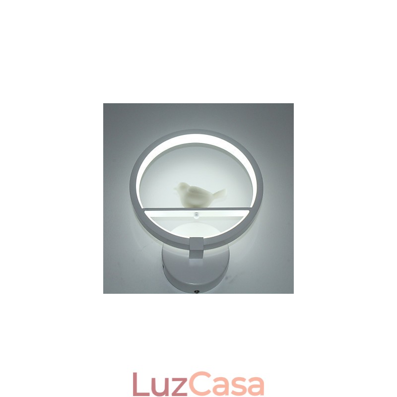 Pintura moderna contemporânea integrada com recurso de luz ambiente para braço oscilante