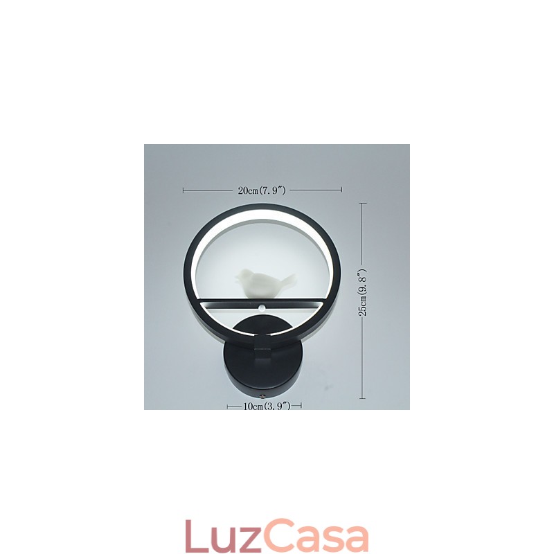 Pintura moderna contemporânea integrada com recurso de luz ambiente para braço oscilante