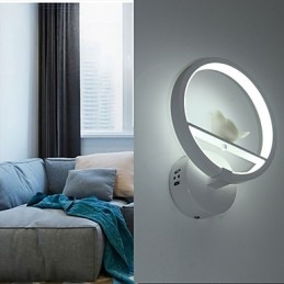 Pintura moderna contemporânea integrada com recurso de luz ambiente para braço oscilante