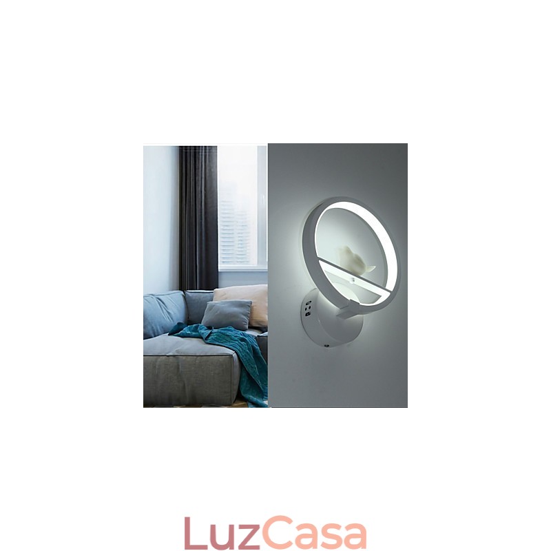 Pintura moderna contemporânea integrada com recurso de luz ambiente para braço oscilante