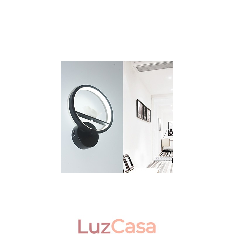 Pintura moderna contemporânea integrada com recurso de luz ambiente para braço oscilante