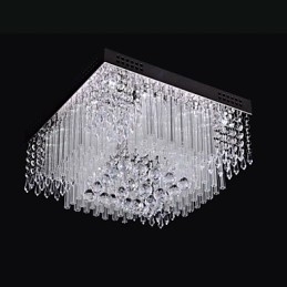 Luminária de teto de cristal Luxury Modern Living 16 luzes