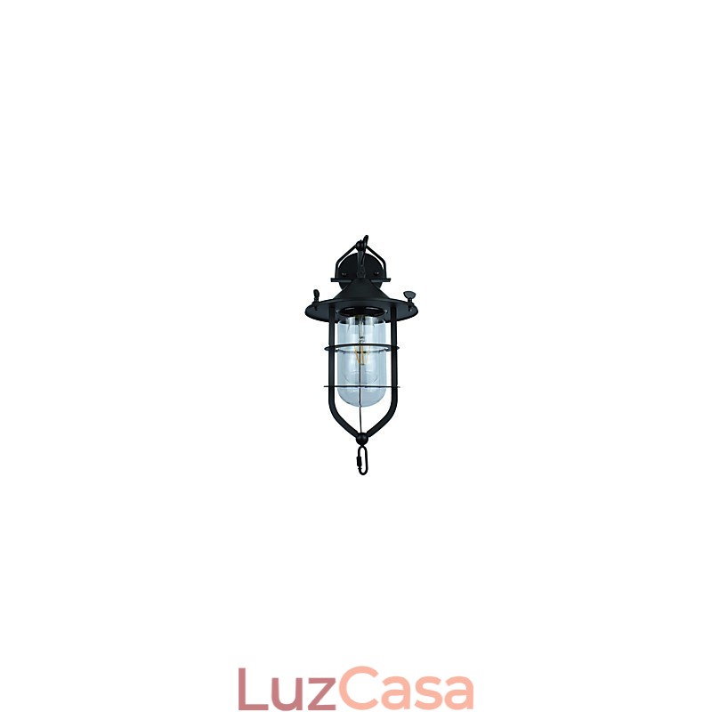 Luminária de parede de aço pintado com luz, decoração de café americano preto e branco, luminária de parede retrô, lâmpada de sabre de luz na parede