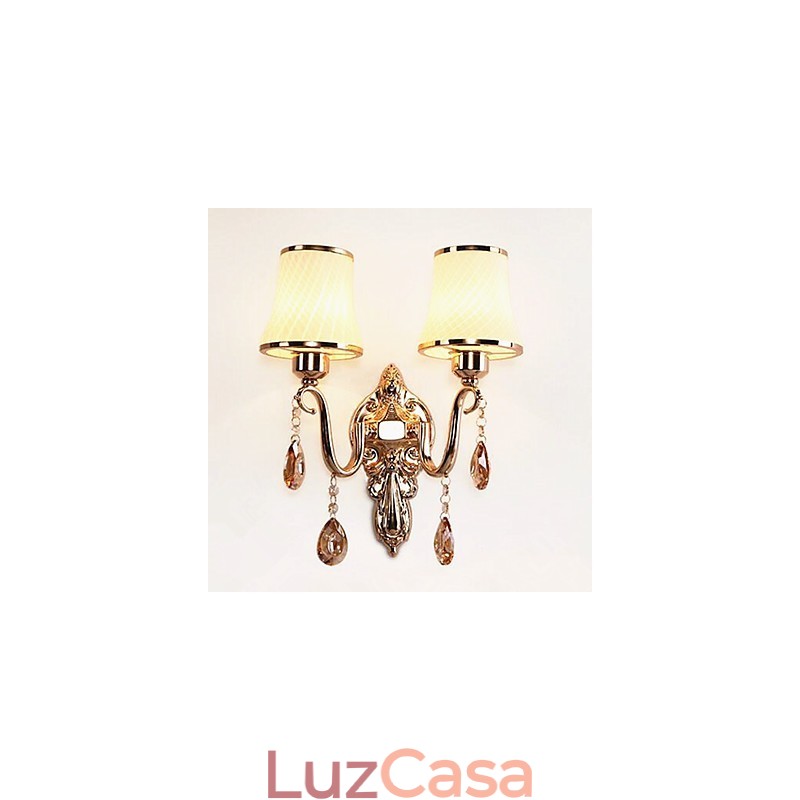 Recurso eletrogalvanizado contemporâneo moderno para proteção ocular de cristal Luz ambiente Luzes de parede