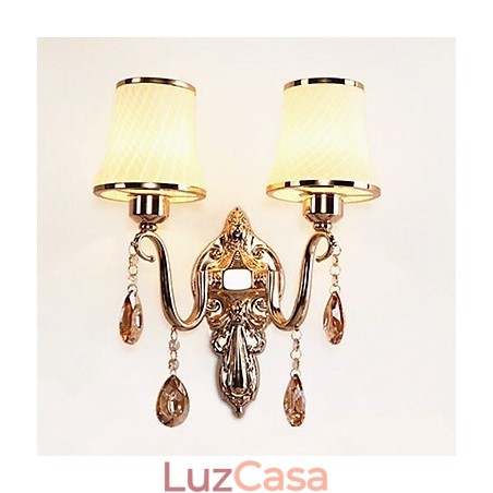 Recurso eletrogalvanizado contemporâneo moderno para proteção ocular de cristal Luz ambiente Luzes de parede Recurso eletrogalvanizado contemporâneo moderno para proteção ocular de cristal Luz ambiente Luzes de parede