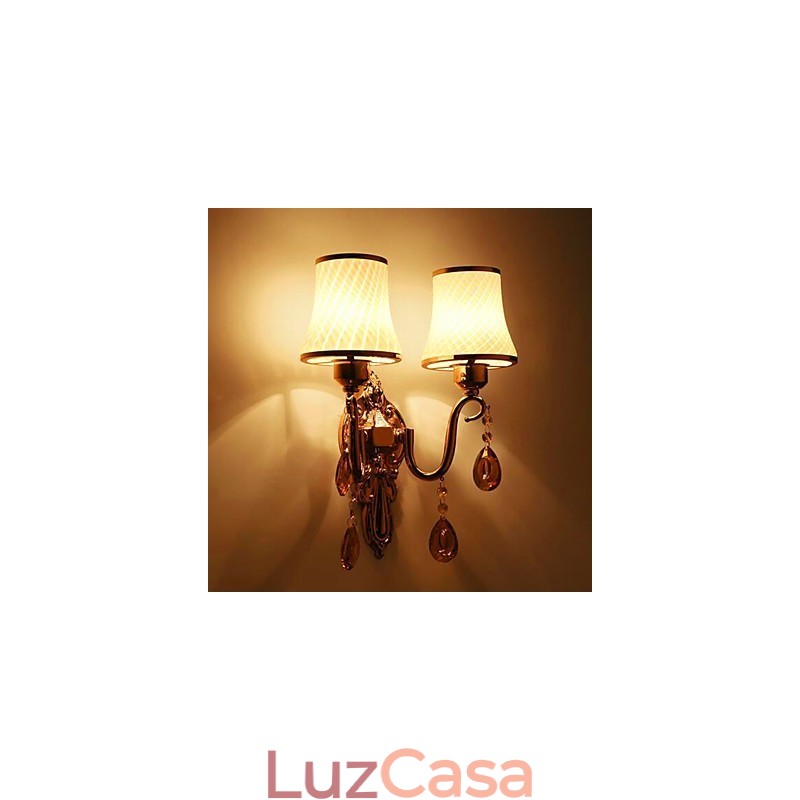 Recurso eletrogalvanizado contemporâneo moderno para proteção ocular de cristal Luz ambiente Luzes de parede