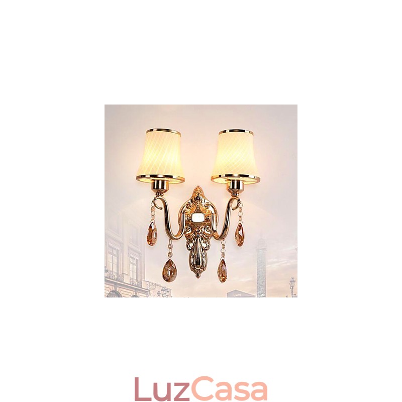 Recurso eletrogalvanizado contemporâneo moderno para proteção ocular de cristal Luz ambiente Luzes de parede