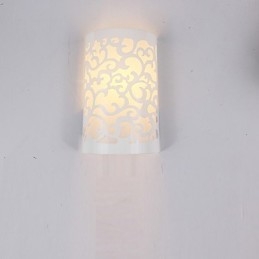Luminária de parede metálica moderna contemporânea embutida e de teto Hugger, luminária de parede com destaque