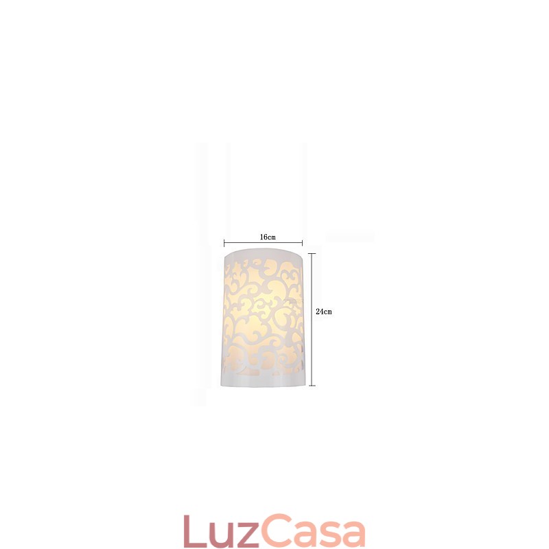 Luminária de parede metálica moderna contemporânea embutida e de teto Hugger, luminária de parede com destaque