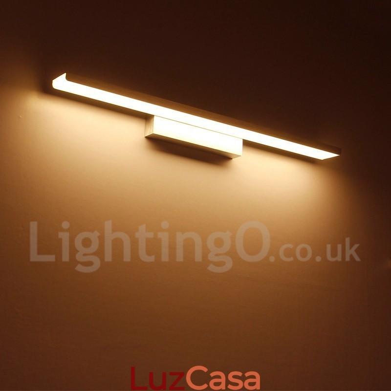 IPMirror Lâmpada Luzes de banheiro Materiais de alumínio e acrílico Luzes de parede Iluminação de maquiagem