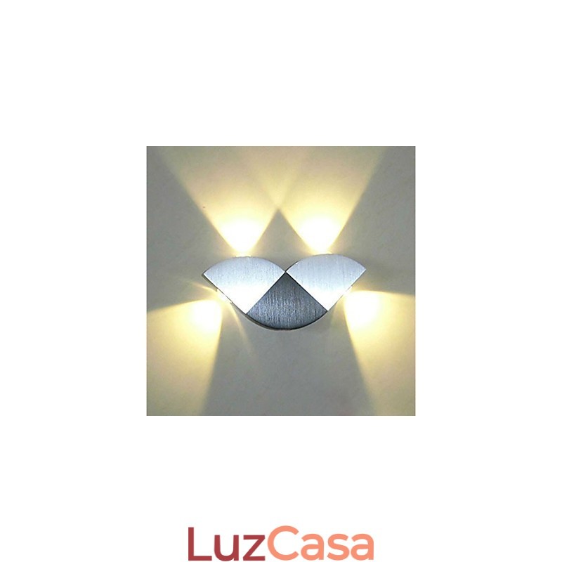 Recurso de novidade integrado multicolorido para arandelas de parede de luz ambiente estilo mini, luminária de parede, cor aleatória