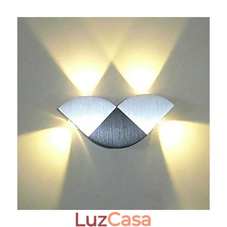 Recurso de novidade integrado multicolorido para arandelas de parede de luz ambiente estilo mini, luminária de parede, cor aleatória Recurso de novidade integrado multicolorido para arandelas de parede de luz ambiente estilo mini, luminária de parede, cor aleatória
