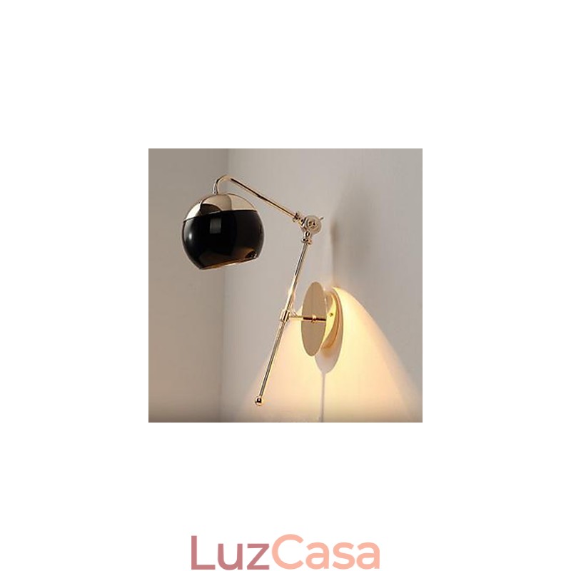 Luminária de parede criativa minimalista moderna para sala de estar, quarto, estudo, personagem do designer de vidro, luminária de parede