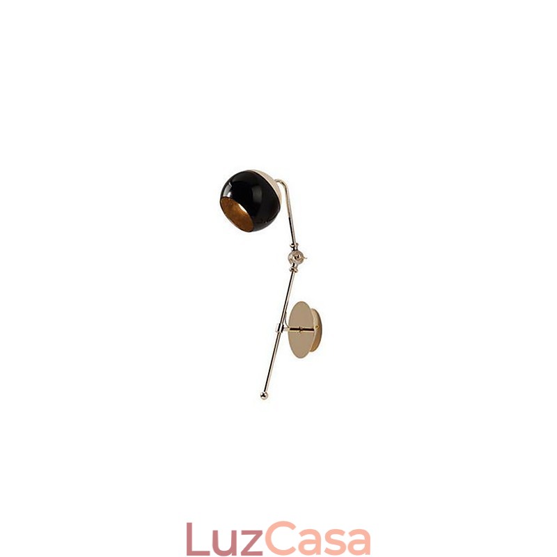 Luminária de parede criativa minimalista moderna para sala de estar, quarto, estudo, personagem do designer de vidro, luminária de parede