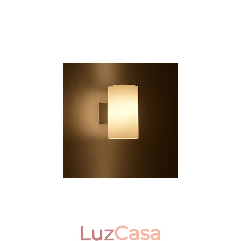 Luminária de parede de vidro para base de metal e cúpula de vidro para luz de quarto