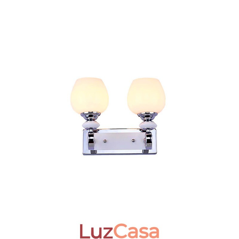 Recurso de galvanoplastia contemporânea moderna para proteção ocular com braço oscilante, arandelas de parede com luz ambiente, luminária de parede