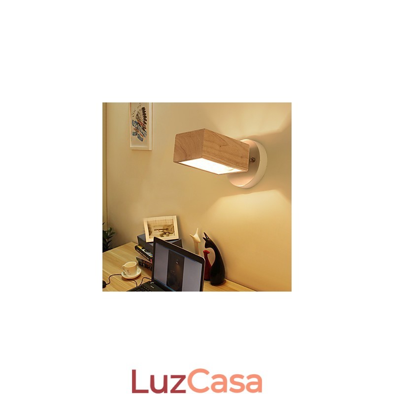 Luminária de parede moderna contemporânea com luz ambiente