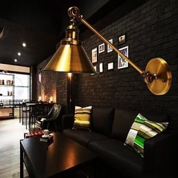 Luminária de parede de metal vintage montada em luminária de parede industrial retrô abajur ajustável luminárias noturnas