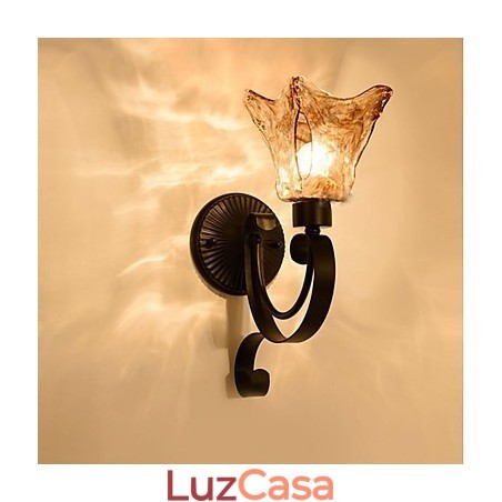 Luminária de parede simples para sala de estar, ferro, decorativa, quarto, cabeceira, lâmpada de corredor Luminária de parede simples para sala de estar, ferro, decorativa, quarto, cabeceira, lâmpada de corredor
