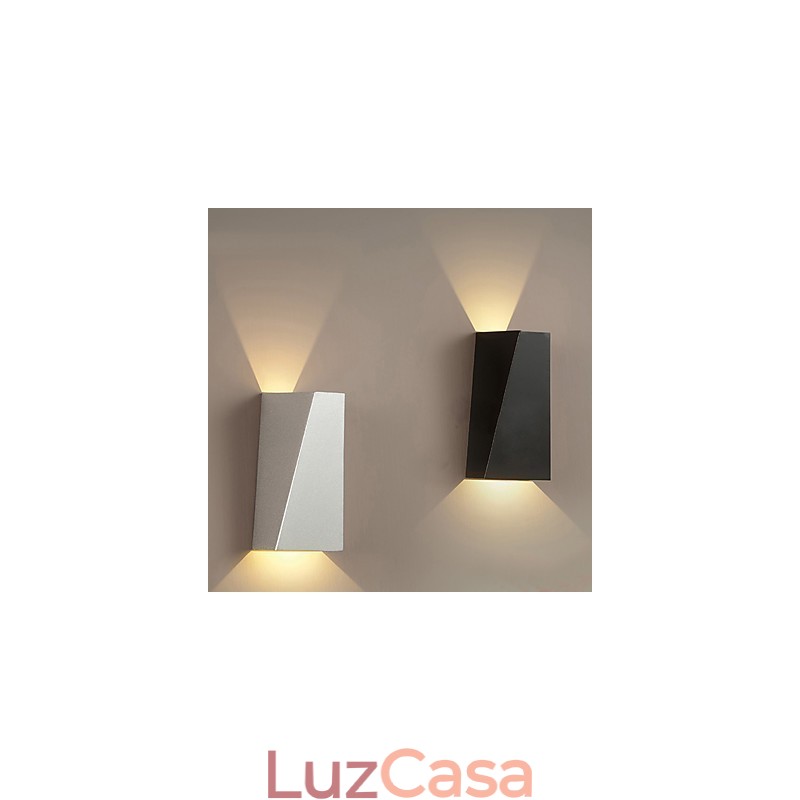 Recurso contemporâneo moderno integrado para arandelas de parede de luz ambiente estilo mini, luz de parede, cor aleatória