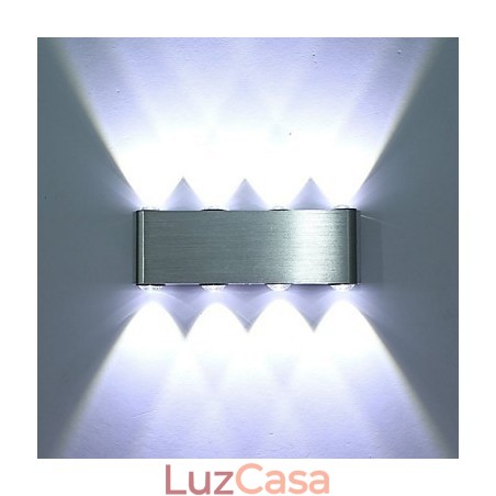 Luminária de parede moderna Luminária de parede para corredor interno Iluminação decorativa de alumínio integrada Luminária de parede moderna Luminária de parede para corredor interno Iluminação decorativa de alumínio integrada