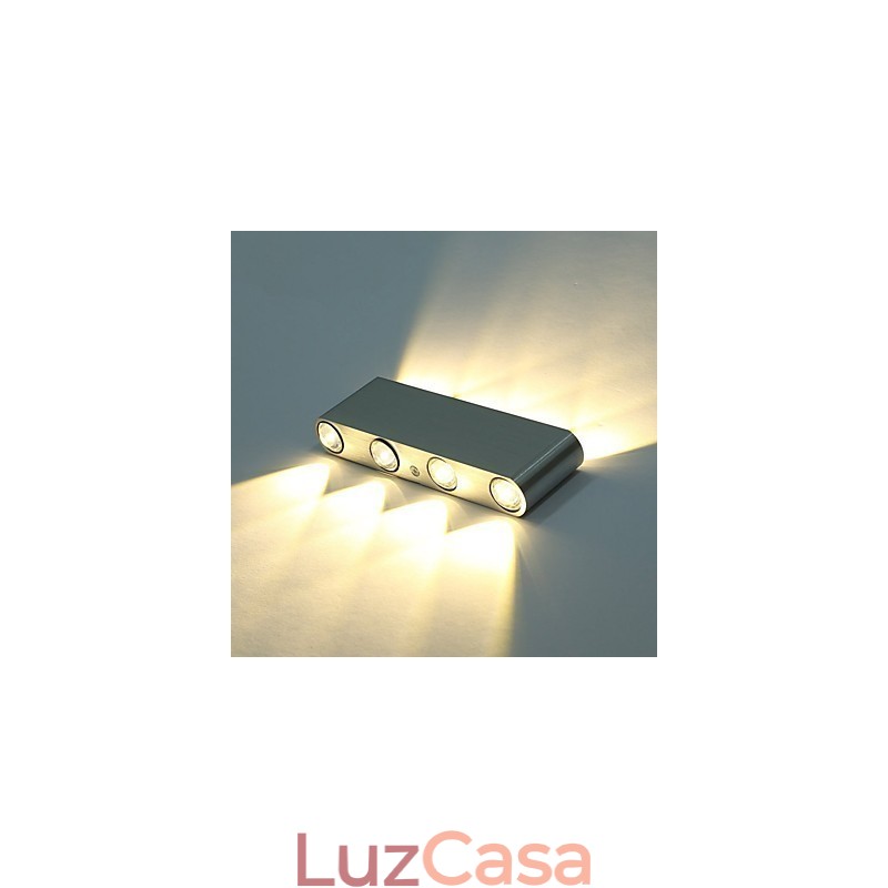 Luminária de parede moderna Luminária de parede para corredor interno Iluminação decorativa de alumínio integrada