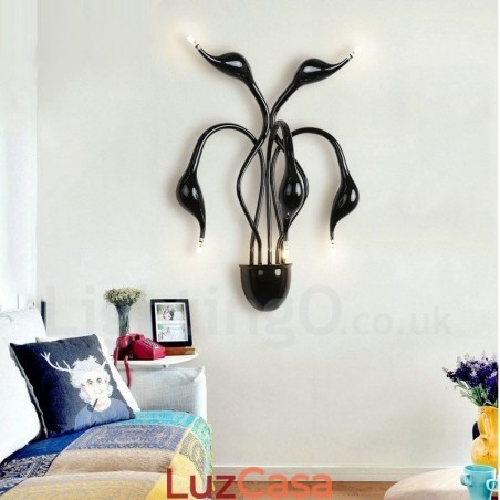 Swan Head Moderno Contemporâneo Multi Cores Luz Ambiente Arandelas de Parede Luz de Parede Swan Head Moderno Contemporâneo Multi Cores Luz Ambiente Arandelas de Parede Luz de Parede