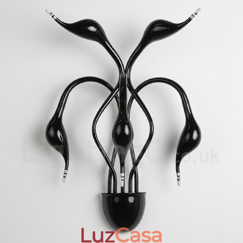 Swan Head Moderno Contemporâneo Multi Cores Luz Ambiente Arandelas de Parede Luz de Parede