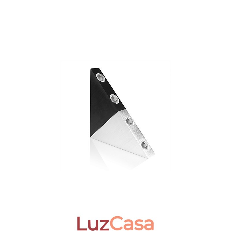 Luminária de parede triangular moderna, luminária de parede para corredor interno, para cima e para baixo, holofote, iluminação decorativa de alumínio para estúdio, restaurante