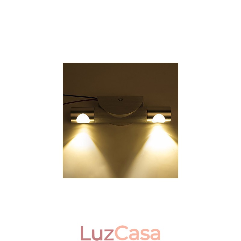 Luminária de parede moderna com ângulo ajustável, holofotes decorativos para estúdio, sala de estar, varanda, corredor, cabeceira, quarto