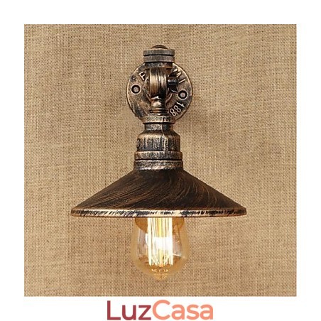 Pintura rústica de chalé para arandelas de parede com luz ambiente Pintura rústica de chalé para arandelas de parede com luz ambiente