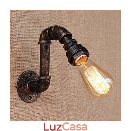 Nostalgia Simple Water Pipe Decorativo Pequeno Luminária de Parede Luz de Parede Nostalgia Simple Water Pipe Decorativo Pequeno Luminária de Parede Luz de Parede