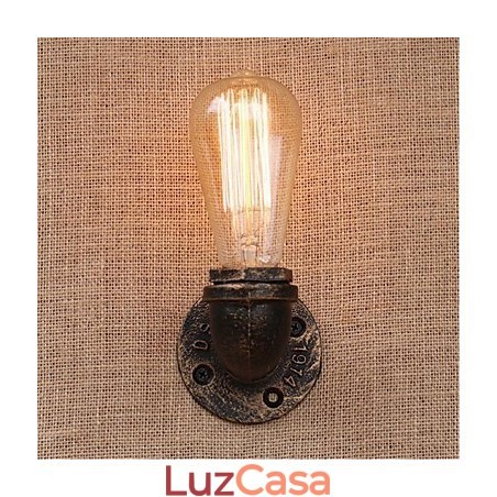 Nostalgia Simple Water Pipe Decorativo Pequeno Luminária de Parede Luz de Parede Nostalgia Simple Water Pipe Decorativo Pequeno Luminária de Parede Luz de Parede