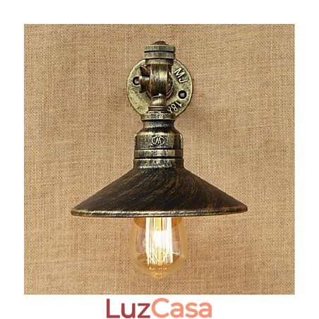 Pintura rústica de chalé para arandelas de parede com luz ambiente Pintura rústica de chalé para arandelas de parede com luz ambiente