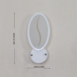 Pintura contemporânea moderna integrada para arandelas de parede com luz ambiente