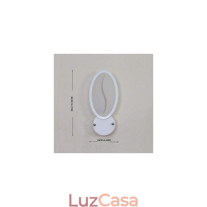 Pintura contemporânea moderna integrada para arandelas de parede com luz ambiente