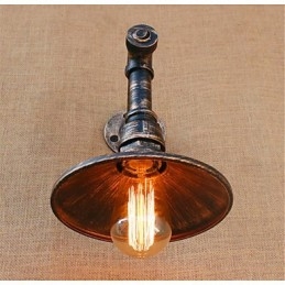 Luminária de parede rústica estilo country antique brass para iluminação ambiente