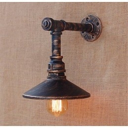 Luminária de parede rústica estilo country antique brass para iluminação ambiente