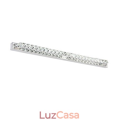 Lâmpada de espelho longa de alta qualidade, luzes de banheiro, metal e cristal, luz de parede Lâmpada de espelho longa de alta qualidade, luzes de banheiro, metal e cristal, luz de parede