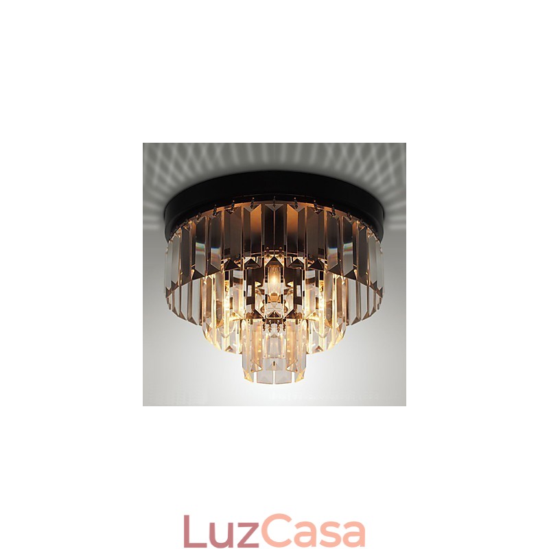 Moderno Contemporâneo Cristal Metal Montagem Embutida