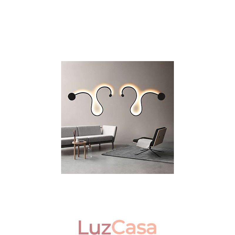 Luminárias de parede modernas criativas de metal para sala de estar, corredor, quarto, quartos de hotel, decoração de cabeceira, iluminação