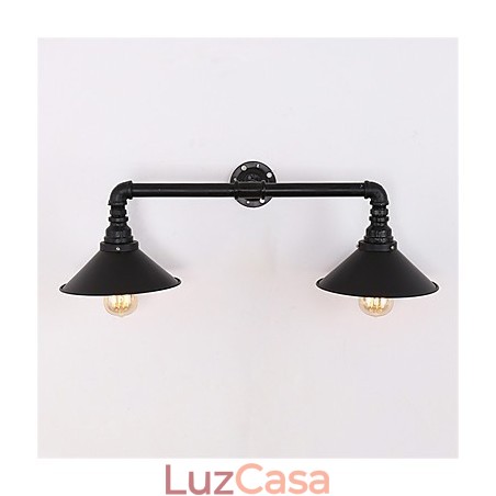 2 Cabeças Retro Industrial Tubo Luzes de Parede Simples Loft Preto Metal Sala de Jantar Cozinha Bar Café Decoração iluminação 2 Cabeças Retro Industrial Tubo Luzes de Parede Simples Loft Preto Metal Sala de Jantar Cozinha Bar Café Decoração iluminação