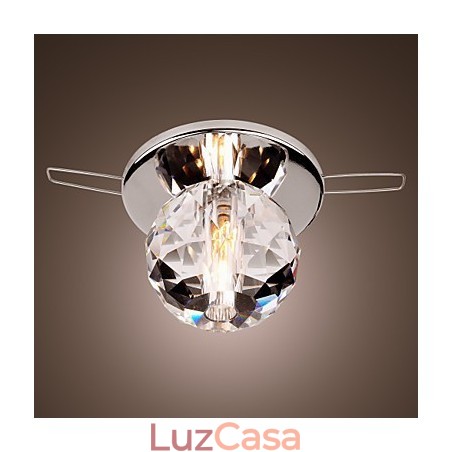 Mini estilo moderno e contemporâneo de cristal cromado metal embutido Mini estilo moderno e contemporâneo de cristal cromado metal embutido