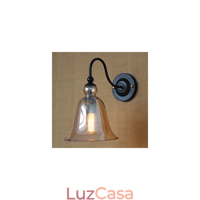American Rural Countryside Minimalista Sala de estar Corredor Decorado Vidro Wall Sconce