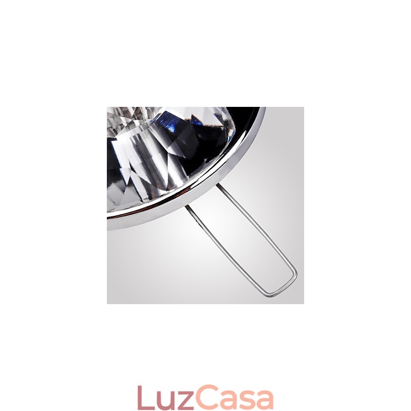 Mini estilo moderno e contemporâneo de cristal cromado metal embutido