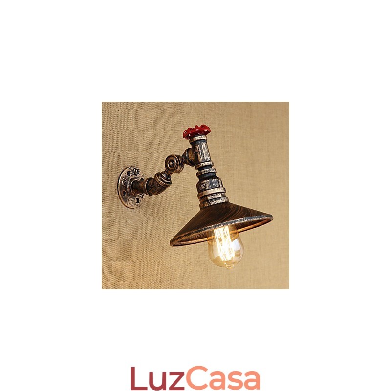 Recurso de pintura retrô country para luzes de braço oscilante de luz rotativa estilo mini luz de parede