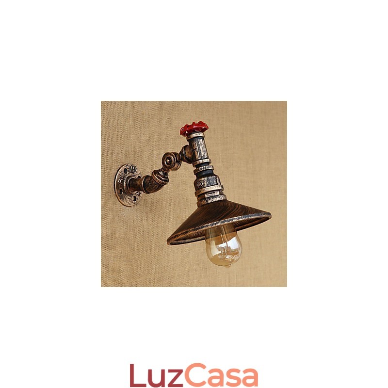 Recurso de pintura retrô country para luzes de braço oscilante de luz rotativa estilo mini luz de parede