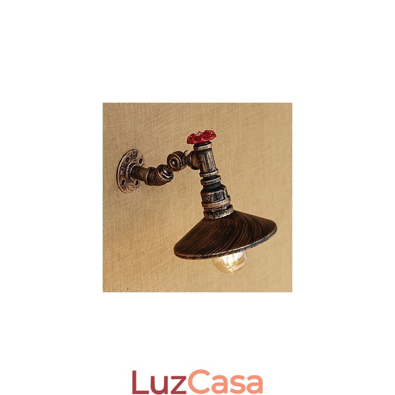 Recurso de pintura retrô country para luzes de braço oscilante de luz rotativa estilo mini luz de parede